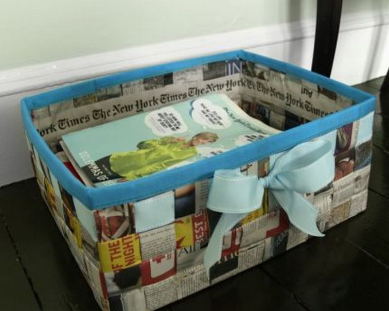 Basket from a Newspaper