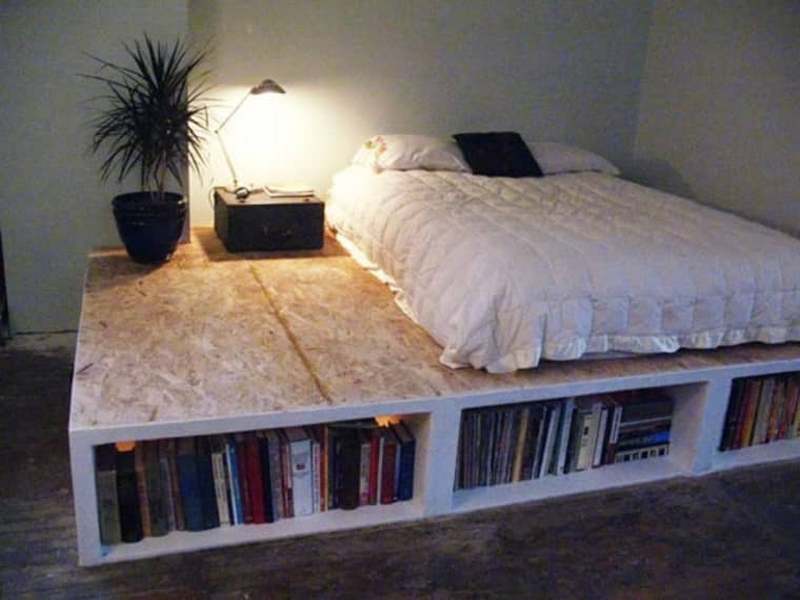 DIY Storage Plateform Bed