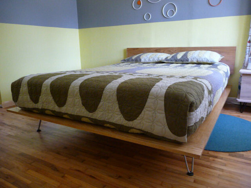 Modern V-Leg Frame Bed