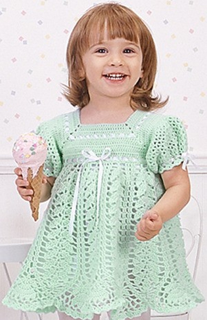 Pistachio Baby Frock