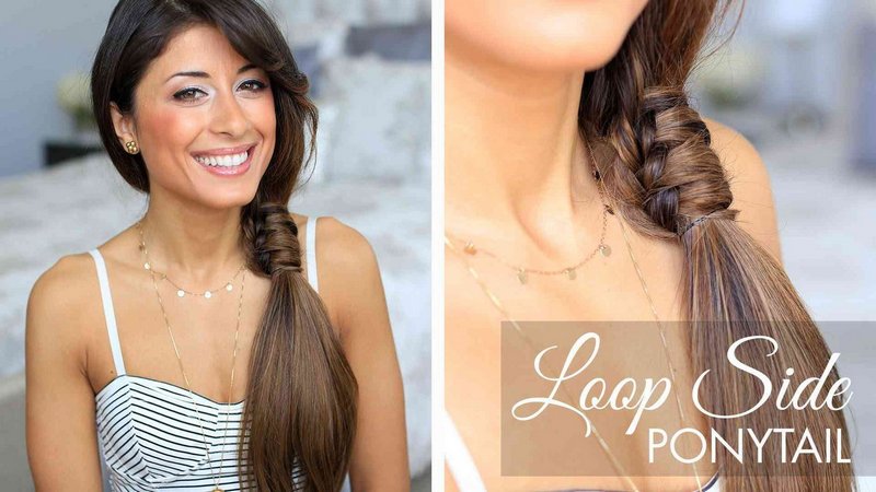 10 Loop-Side Ponytail Hairstyle