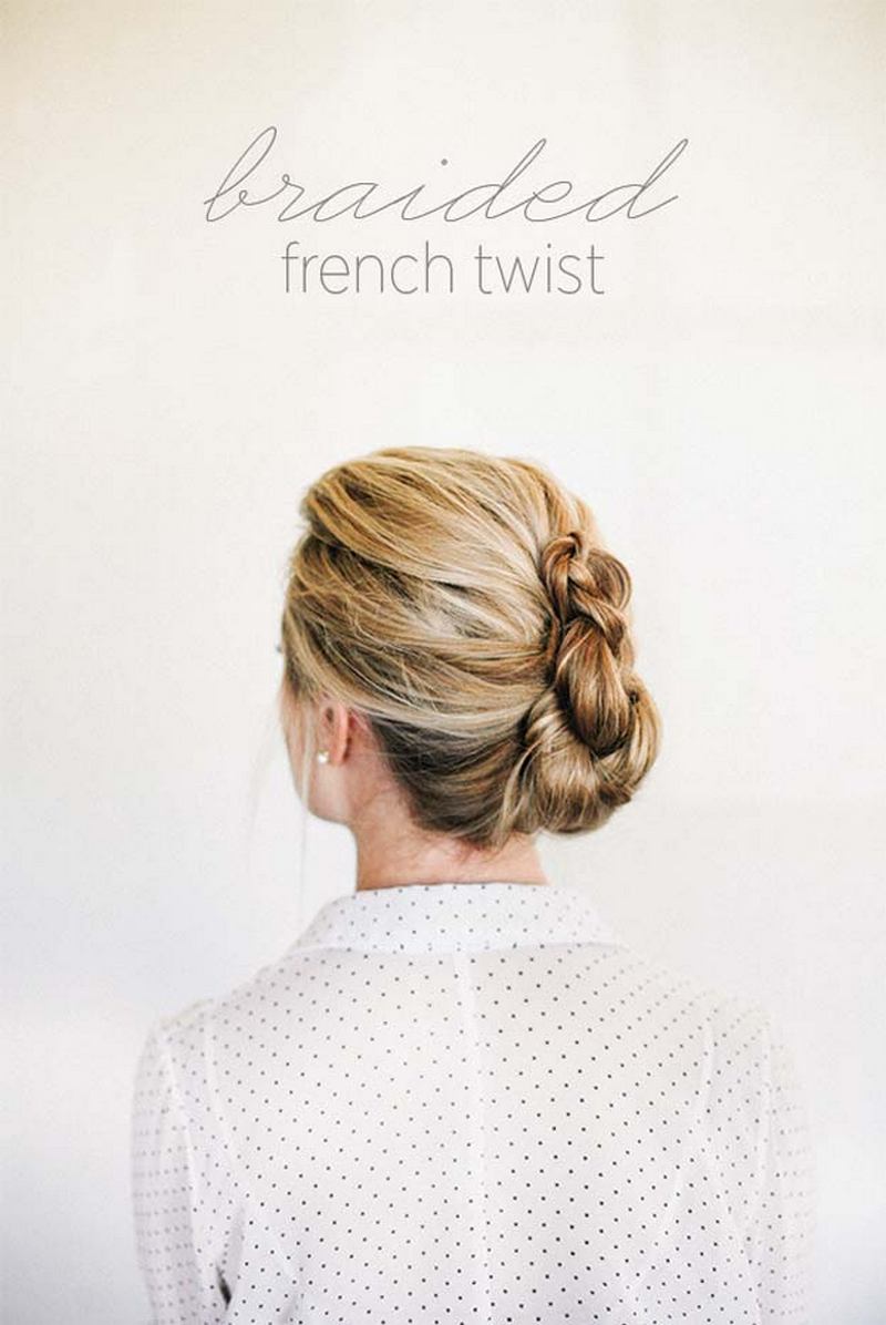 18 Braided French Twist