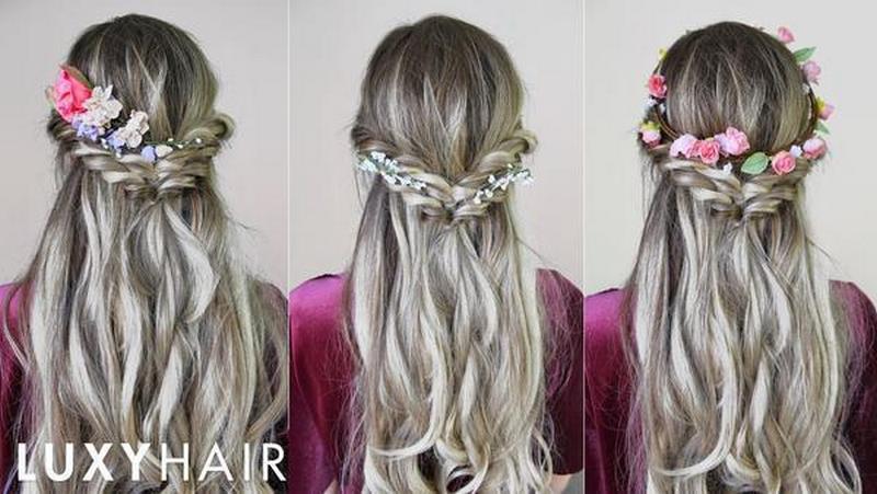 25 Easy & Quick Hairstyle With Flowers