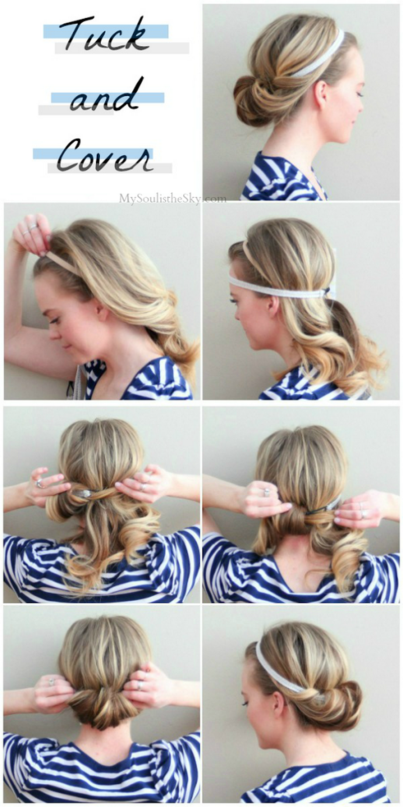 29 Tuck and Cover Cute Hairstyles