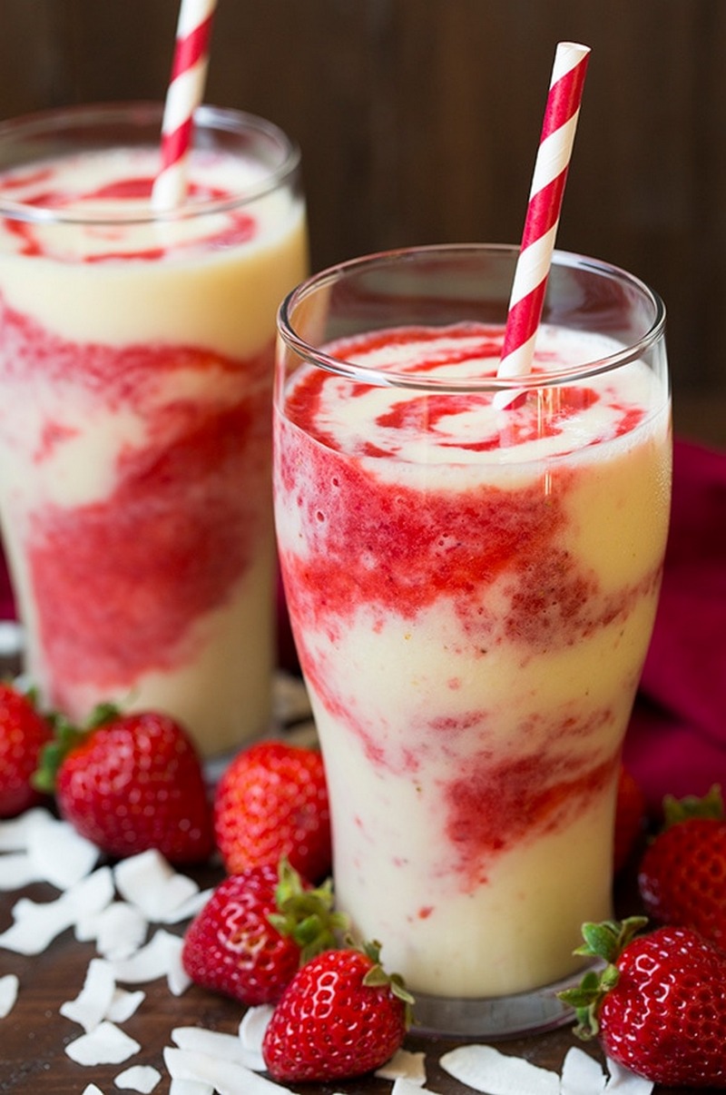 30 Strawberry Colada Smoothie