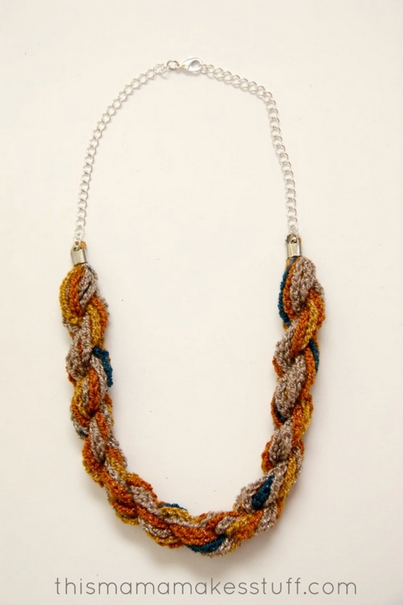 34 Bohemian Twist Yarn Necklace