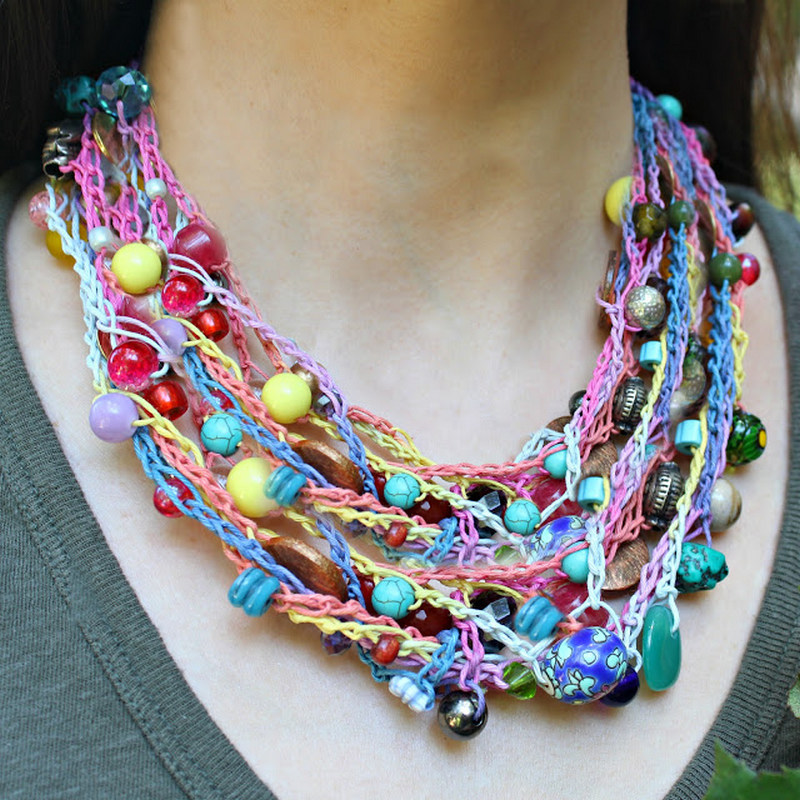 40 Crochet Necklace DIY
