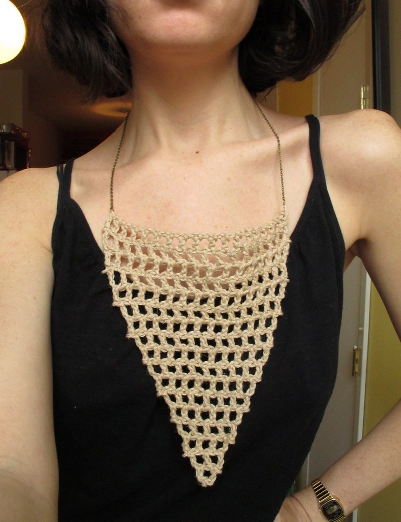 43 Mesh Crochet Necklace