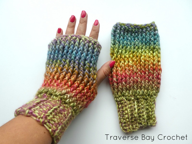 48 Up North Crochet Fingerless Mitten