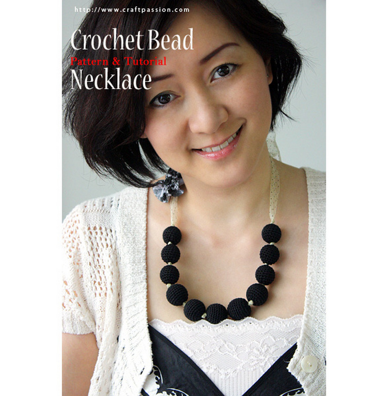 8 Beads Necklace Crochet Pattern