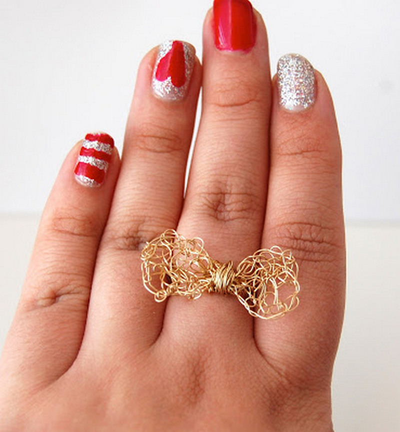 9 DIY Crochet Bow Ring Free Pattern