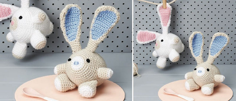Adorable rabbits Free Crochet Pattern