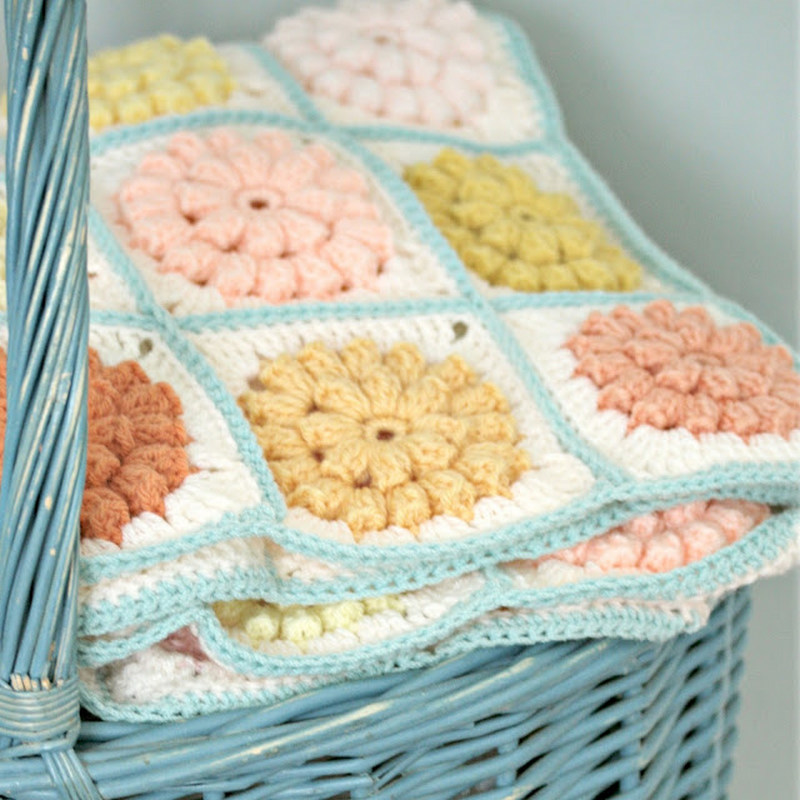 Granny Squares Blanket Free Pattern
