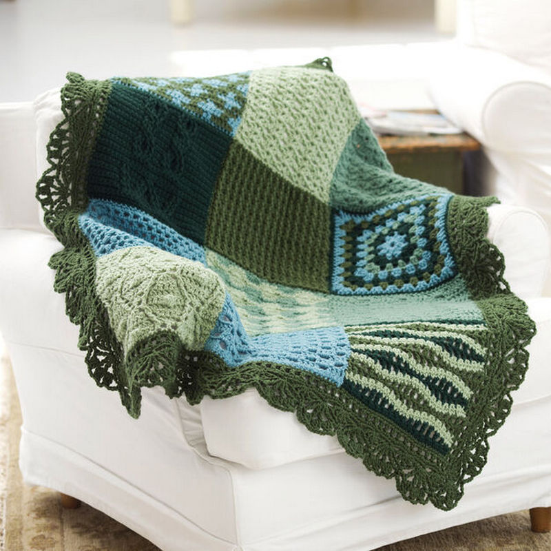 Red Heart Crochet Sampler Afghan