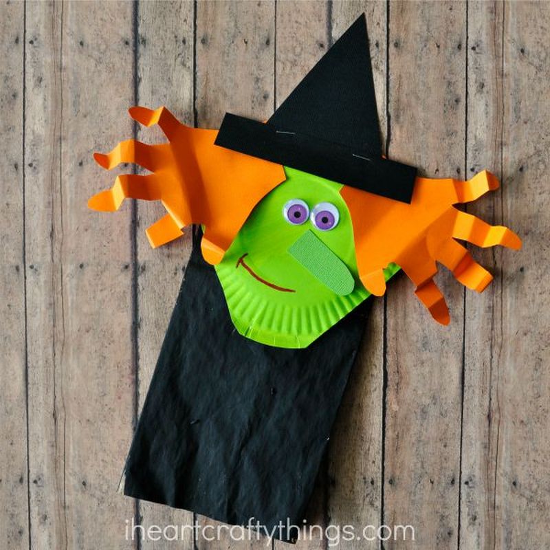 15 Paper Bag Halloween Witch Craft For Kids