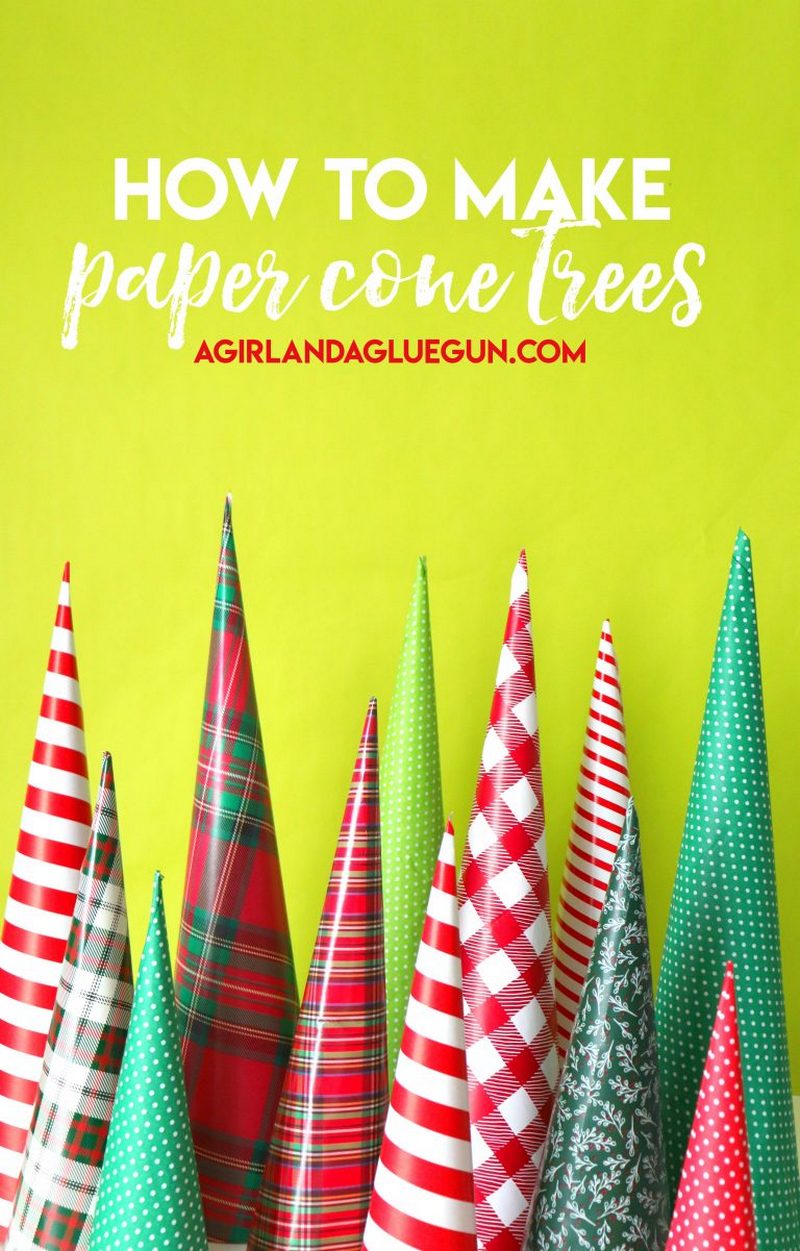 2 Paper Cone Christmas Tree